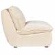 Fauteuil Radley Dutchbone Assise 1 Place Velours Beige et Bois Sofa Siège de Salon Rétro 82x83x100cm