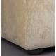 Fauteuil Radley Dutchbone Assise 1 Place Velours Beige et Bois Sofa Siège de Salon Rétro 82x83x100cm