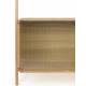 Etagère Rise Zuiver Rangement Mural 3 Niveaux 1 Niche Bois et Verre Bibliothèque à Poser 35x90x180cm