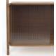 Etagère Rise Zuiver Rangement Mural 3 Niveaux 1 Niche Bois et Verre Bibliothèque à Poser 35x90x180cm