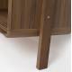 Etagère Rise Zuiver Rangement Mural 3 Niveaux 1 Niche Bois et Verre Bibliothèque à Poser 35x90x180cm