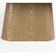 Table Almira Woody Table de Salle à Manger Ovale en Bois et Effet Marbre Finition Chêne Clair Design Seventies 77x90x180cm