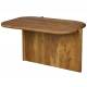 Table Basse Feller Dutchbone Table de Salon Acacia Guéridon Forme Angulaire 40x50x75cm