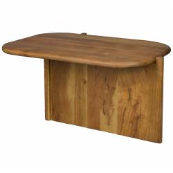 Table Basse Feller Dutchbone Table de Salon Acacia Guéridon Forme Angulaire 40x50x75cm