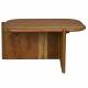 Table Basse Feller Dutchbone Table de Salon Acacia Guéridon Forme Angulaire 40x50x75cm