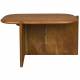 Table Basse Feller Dutchbone Table de Salon Acacia Guéridon Forme Angulaire 35x50x75cm