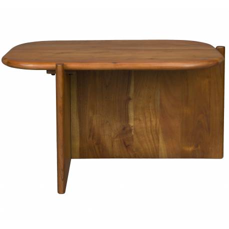 Table Basse Feller Dutchbone Table de Salon Acacia Guéridon Forme Angulaire 35x50x75cm