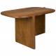 Table Basse Feller Dutchbone Table de Salon Acacia Guéridon Forme Angulaire 35x50x75cm