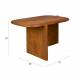 Table Basse Feller Dutchbone Table de Salon Acacia Guéridon Forme Angulaire 35x50x75cm