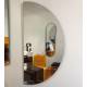 Miroir Forio Athezza Glace Murale Forme Demi Lune Décoration Murale Design 1x60x120cm