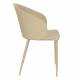 Lot de 2 Chaises Design Woody Fauteuils de Table GIGI Beige 53,5x57x81cm