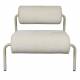 Fauteuil Lekima Blanc Cassé Zuiver Siège Assise de Salon en Tissu 70x87x93cm