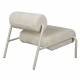 Fauteuil Lekima Blanc Cassé Zuiver Siège Assise de Salon en Tissu 70x87x93cm