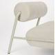 Fauteuil Lekima Blanc Cassé Zuiver Siège Assise de Salon en Tissu 70x87x93cm