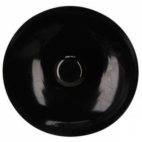 Applique Sum L Athezza Luminaire Mural Rond Noir Eclairage Tamisé 18x70x70cm