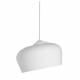 Suspension L Sum Athezza Luminaire Cloche Ronde Blanc Lustre Design Eclairage Tamisé 25x60x60cm