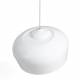 Suspension L Sum Athezza Luminaire Cloche Ronde Blanc Lustre Design Eclairage Tamisé 25x60x60cm