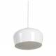 Suspension L Sum Athezza Luminaire Cloche Ronde Blanc Lustre Design Eclairage Tamisé 25x60x60cm