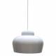 Suspension S Sum Athezza Luminaire Cloche Ronde Blanc Lustre Design Eclairage Tamisé 17x35x35cm