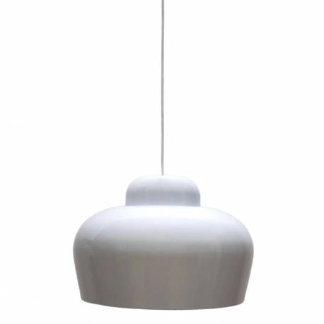 Suspension S Sum Athezza Luminaire Cloche Ronde Blanc Lustre Design Eclairage Tamisé 17x35x35cm