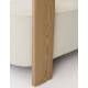 Fauteuil Oolong Zuiver Siège en Frêne et Tissu Bouclé Beige Assise 1 Place Avec Accoudoirs 72,5x76x90cm