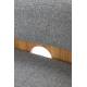 Fauteuil Oolong Zuiver Siège en Frêne et Tissu Bouclé Bleu Océan Assise 1 Place Avec Accoudoirs 72,5x76x90cm