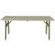 Table Extérieure Avenue Zuiver Table de Repas Rectangulaire En Pin Vert Sauge Mobilier de Jardin 75x79x180cm