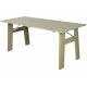 Table Extérieure Avenue Zuiver Table de Repas Rectangulaire En Pin Vert Sauge Mobilier de Jardin 75x79x180cm