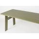Table Extérieure Avenue Zuiver Table de Repas Rectangulaire En Pin Vert Sauge Mobilier de Jardin 75x79x180cm