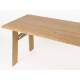 Table Extérieure Avenue Zuiver Table de Repas Rectangulaire En Pin Naturel Mobilier de Jardin 75x79x180cm