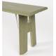Banc Extérieur Avenue Zuiver Banquette 3 Personnes En Pin Vert Sauge Assise de Jardin 32x47x170cm