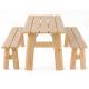 Banc Extérieur Avenue Zuiver Banquette 3 Personnes En Pin Naturel Assise de Jardin 32x47x170cm