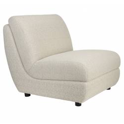 Fauteuil Mississipi Zuiver Assise Extérieur en Oléfine et Polypropylène Mobilier Extérieur Beige 82x83x100cm