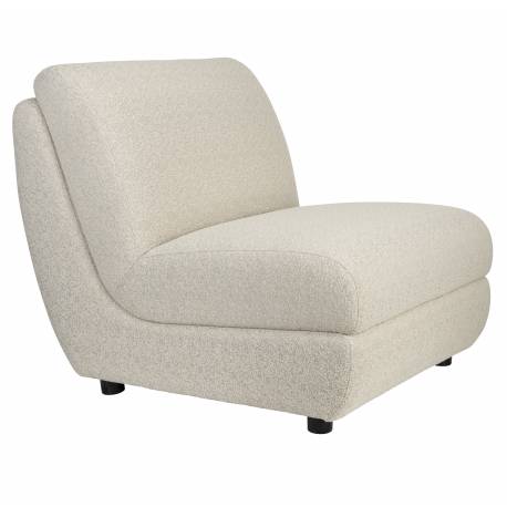 Fauteuil Mississipi Zuiver Assise Extérieur en Oléfine et Polypropylène Mobilier Extérieur Beige 82x83x100cm
