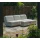 Fauteuil Mississipi Zuiver Assise Extérieur en Oléfine et Polypropylène Mobilier Extérieur Beige 82x83x100cm