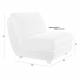 Fauteuil Mississipi Zuiver Assise Extérieur en Oléfine et Polypropylène Mobilier Extérieur Beige 82x83x100cm
