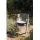 Lot de 4 Chaises Horizon Zuiver Assises de Repas Extérieures en Polypropylène Taupe Fauteuils Outdoor 52,5x57,5x75cm