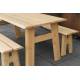 Banc Extérieur Avenue Zuiver Banquette 3 Personnes En Pin Naturel Assise de Jardin 32x47x170cm