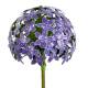 Fleur d'Allium sur Tige Décoration Florale pour Jardin Massif ou Pot de Fleur en Acier Coloré Vert et Bleu-Violet 20x20x116cm