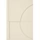 Meuble TV Faces Zuiver Enfilade 2 Portes 1 Niche Acier et Chêne Beige Meuble de Rangement Seventies 40x60x160cm