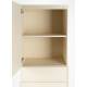 Colonne June Zuiver Armoire 1 Porte 3 Tiroirs sur Pied en Acier et Chêne Beige Meuble Haut Bibliothèque 45x60x180cm