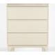 Colonne June Zuiver Armoire 1 Porte 3 Tiroirs sur Pied en Acier et Chêne Beige Meuble Haut Bibliothèque 45x60x180cm
