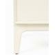 Chevet June Zuiver Table de Nuit en Acier et Chêne Beige Meuble d'Appoint 2 Tiroirs 45x45x60cm