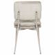 Lot de Deux Chaises Franck Woody Assises en Velours et Acier Beige Duo de Fauteuils de Repas 44x52,5x80,5cm