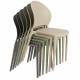Lot de 4 Chaises Sjoerd Woody Assises de Table Polypropylène Vert Mobilier Extérieur Empilable 45x52x82cm