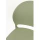 Lot de 4 Chaises Sjoerd Woody Assises de Table Polypropylène Vert Mobilier Extérieur Empilable 45x52x82cm