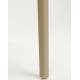 Lot de 4 Chaises Sjoerd Woody Assises de Table Polypropylène Beige Mobilier Extérieur Empilable 45x52x82cm