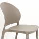 Lot de 4 Chaises Sjoerd Woody Assises de Table Polypropylène Gris Mobilier Extérieur Empilable 45x52x82cm