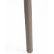 Lot de 4 Chaises Sjoerd Woody Assises de Table Polypropylène Gris Mobilier Extérieur Empilable 45x52x82cm