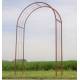 Arche Simple de Jardin Passage en Acier Brut Oxydé Arche à Rosiers Tuteur à Plante 40x140x236cm